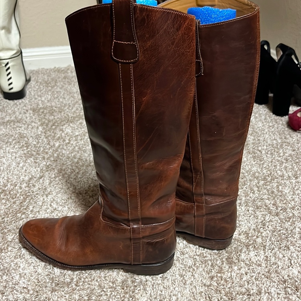 Cole Haan brown leather boots